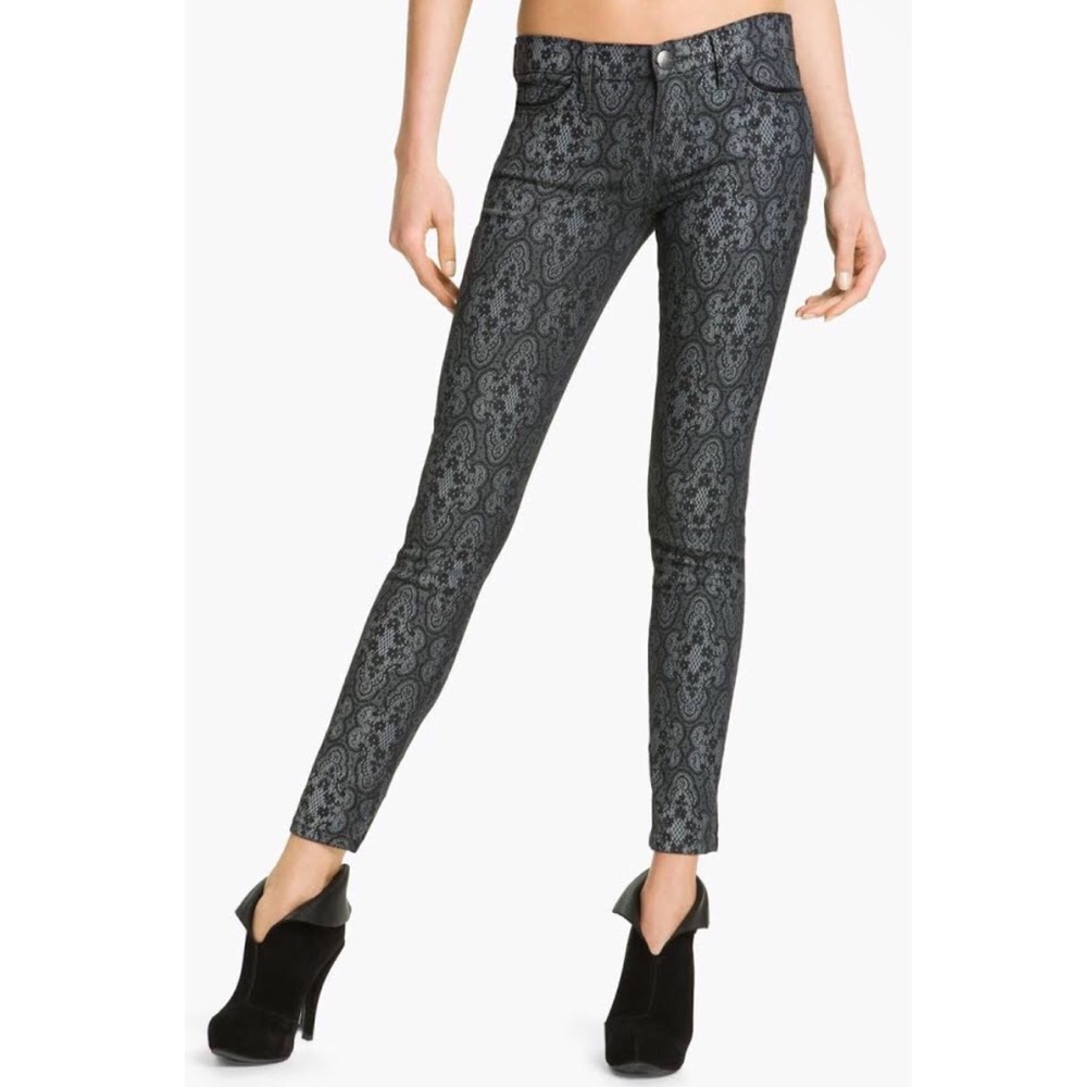 Current/Elliot ‘The Ankle’ Print Antique Lace Jean